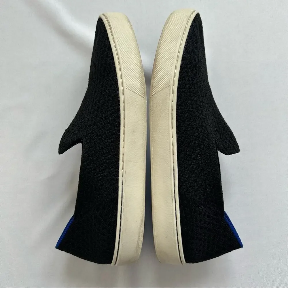 Rothy's The Original Slip On Sneakers Black Size 8